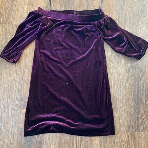 Vince Camuto XS Women's Off the Shoulder Velvet Cocktail Dress